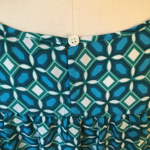 Loft Geometric Pattern Blouse - Picture 4 of 8